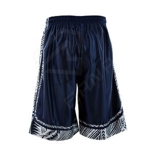 Pantalones cortos de baloncesto de malla para hombre de verano OEM con cordón de poliéster, bolsillos de calle, opción de talla grande - Product Image 4
