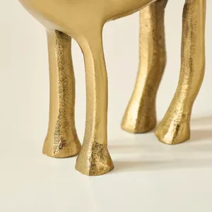 Adorno de camello estilo Safari moderno hecho a mano, figura de Animal artístico, oro metálico, acento perfecto, decoración de vajilla de fiesta - Product Image 5