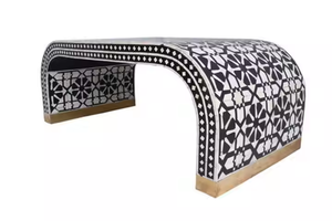 Timeless Bone Inlay muebles Artesanía Auténtica Detalle Pieza decorativa por Crescent Crafts - Product Image 2