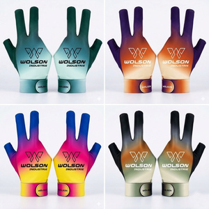 Gants de snooker portables légers sur mesure, accessoires professionnels pour queue de billard, en tissu extensible, pour droitiers et gauchers - Product Image 5