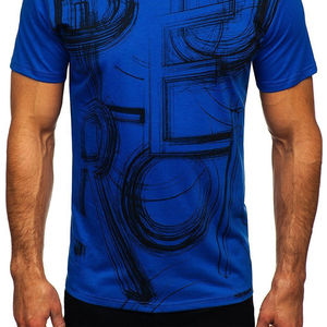 T-shirt imprimé avec logo personnalisé pour hommes, meilleur matériau, motif solide, service OEM, impression par sublimation - Product Image 3