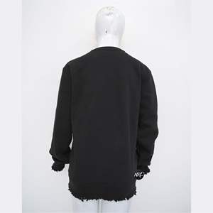 Vente en gros de sweatshirt à manches longues surdimensionné avec impression bouffante et logo personnalisé pull en coton pour vêtements d'hiver pour hommes pull pour hommes - Product Image 4