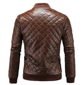 Man's Stylish <b>Brown</b> Leather Jacket Collar Style <b>Shirt</b> and Cuffs Style Open Hem Fully Customized Leather for <b>men</b> OEM Serviced - Product Image 4