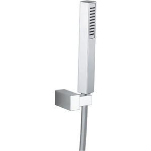 Kit de ducha cuadrado con soporte articulado para suministros de baño - Product Image 1