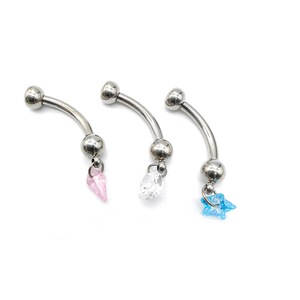 <span class=keywords><strong>Piercing</strong></span> all'<span class=keywords><strong>Ombelico</strong></span> in Titanio G23 con Zirconi, <span class=keywords><strong>Anello</strong></span> <span class=keywords><strong>per</strong></span> <span class=keywords><strong>Ombelico</strong></span> Placcato Oro 14g, Gioielli <span class=keywords><strong>per</strong></span> Donne, Ideale <span class=keywords><strong>per</strong></span> Matrimoni - Product Image 2