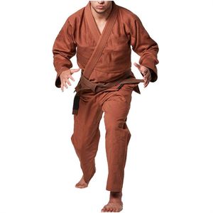 Jiu jitsu kimonokimono de jiu jitsu uniforme de karaté de couleur unie nouveau vêtement d'arts martiaux du fabricant professionnel - Product Image 2