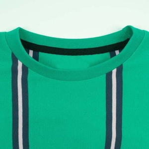 Nouvelle arrivée de vêtements pour hommes t-shirts grande taille en coton respirant à rayures style de rue d'été à col rond pour hommes - Product Image 2