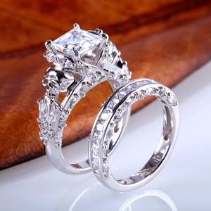 Jeulia Gold Plated Princess Cut <b>Skull</b> <b>Ring</b>-Fashion Anniversary <b>Ring</b> - Product Image 6