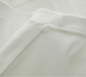 Roof Gallery Bamboo Cotton 190 Gsm Interlock T-Shirt Unisex <b>White</b> Blank Casual Plus Size Men Women Wholesale - Product Image 4