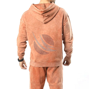 Vente chaude Casual Acid Wash Survêtement pour l'hiver Haute Qualité Manches Longues Couleur Unie Respirant Conception pour des Ensembles Confortables - Product Image 5