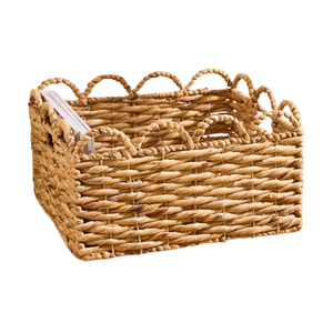 ตะกร้าผ้าทอมือพับได้อเนกประสงค์เป็นมิตรต่อสิ่งแวดล้อมทำจากผักตบชวาคิงส์หัตถกรรมเวียดนามออกแบบขนาดได้ตามต้องการ - Product Image 4