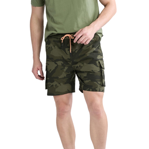 Pantalones cortos de mezclilla de algodón a la moda para hombre con logotipo personalizado, ropa de calle informal de la mejor calidad, pantalones cortos de camuflaje con botones Fly Cargo para hombre - Product Image 1