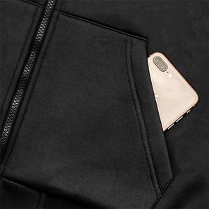 Sudadera con cremallera personalizada para hombre, ropa de calle de algodón de gran tamaño, gráfico bordado, temporada de invierno, sudadera básica con cremallera para hombre - Product Image 4