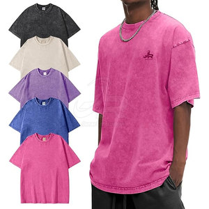 Camiseta de Hombre de Primera Calidad con Lavado Ácido para Uso en Exteriores y Ropa Urbana, Cómoda de Usar, Camisetas con Lavado Ácido - Product Image 2