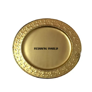 Plateau à chocolat perlé en métal vaisselle de forme ronde plateau à chocolat belle qualité fait à la main nouvelle assiette à chocolat - Product Image 4