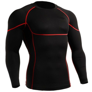 <b>Long</b> <b>Sleeve</b> Custom Logo Print High Quality 100% Polyester MMA Rash Guard with UPF50+ Breathable & Quick Dry Features 220g - Product Image 1
