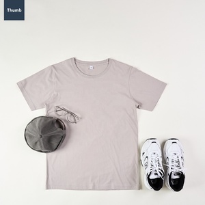 Wholesale High Quality Men's <b>Plain</b> T Shirts <b>White</b> <b>Tee</b> Shirt Custom Printing Blanks Oversized for Summer Made in Thailand - Product Image 3