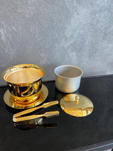 Cubo de hielo de metal de calidad superior con asas resistentes, perfecto para mantener las bebidas frías en fiestas, bodas y eventos al aire libre - Product Image 5