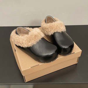 Chaussons plats en PU à talon bas (moins de 3 cm) Baotou, confortables pour la maison - Product Image 4