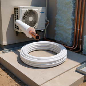 Rollo de 50m de Tubería de Cobre Aislada de 1/2 Pulgada para Aire Acondicionado, Tuberías de Cobre de Primera Calidad para Sistemas HVAC - Product Image 3