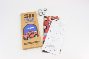 Деревянный 3D-пазл-конструктор для детей, модель автомобиля - Product Image 2