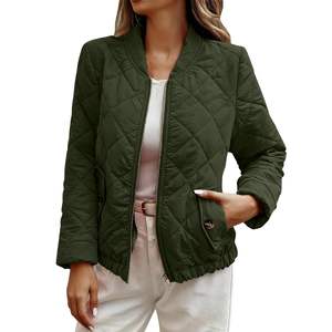Chaqueta Acolchada Personalizada con Logotipo para Mujer, Chaqueta de Invierno Elegante para Mujer, Resistente al Agua y al Viento de Alta Calidad - Product Image 1