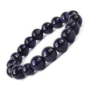 Pulsera de Cuentas Redondas de Piedra de Cristal Natural de 12 mm - Product Image 1