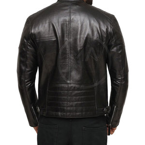 แจ็กเก็ตหนังสำหรับผู้ชายเสื้อแจ็คเก็ตหนังกันลม - Product Image 3