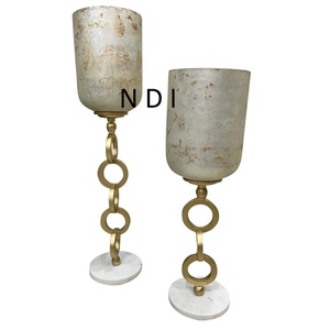 Support de bâton de bougie gravé à la main haut de gamme pour mariage et décoration de la maison support votif de bougie en métal décoratif - Product Image 5