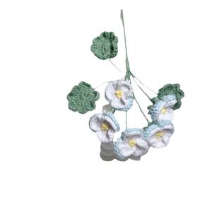 Ramo de Flores Tejido a Crochet, Producto Terminado, DIY, Flor de Pansy Preservada, Flor Artificial, Flor de Lana, Regalo para el Día del Maestro - Product Image 5