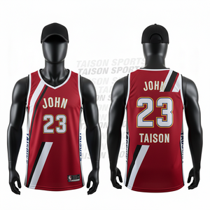 Camiseta de Baloncesto para Hombre, Malla Transpirable GSM, Poliéster, Negro, Naranja, Gris, Panel Lateral en Contraste, Logotipo Personalizado por Sublimación, Uniforme de Equipo - Product Image 2