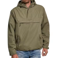 Chaqueta cortavientos transpirable con capucha para hombre, logotipo personalizado de alta calidad, ligera, nailon 100%, ropa deportiva para hombre, chaquetas con cremallera