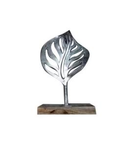 Sculpture décorative de bureau à domicile moderne nouveauté artisanat en métal fini or pour la décoration de table de bureau - Product Image 5