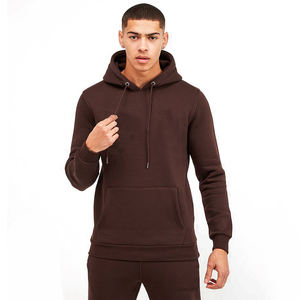 Ensemble de survêtement décontracté à capuche pour homme, deux pièces, uni, personnalisable avec logo, vente en gros, haute qualité, collection Hiver 2024 - Product Image 3