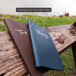 LBH-0025ใส่ธนบัตรหนังแท้สำหรับเช็คบิลมีโลโก้ร้านอาหารสามารถกำหนดเองได้ - Product Image 3