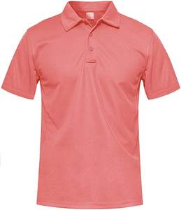 Camiseta informal de golf sólida para hombre, camiseta de polo, camiseta transpirable de secado rápido, bordado personalizado, talla grande, calidad, precio de fábrica - Product Image 1