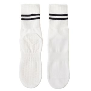Calcetines de Yoga Pilates Ecológicos OEM, Tejidos, 95% Algodón, Otoño, Antideslizantes con Silicona, Antibacterianos, Largos, Transpirables, Deportivos - Product Image 6