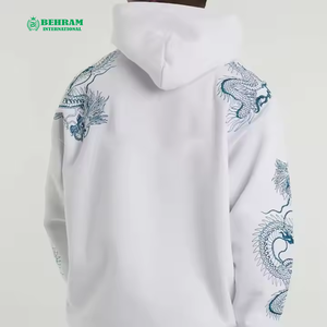 Sweat-shirts à capuche personnalisés 2026 unisexe, style vintage, imprimés DTG, en coton molletonné, tissu éponge français, respirant, séchage rapide, coupe classique - Product Image 3