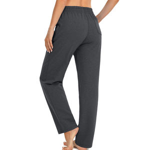 กางเกงออกกำลังกายสำหรับผู้หญิงสีพื้นระบายอากาศได้ดี - Product Image 2