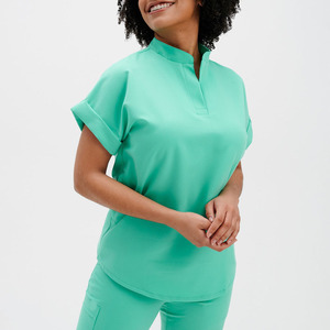 Tenues médicales pour femmes, blouses et pantalons de jogging à logo personnalisé, extensibles dans 4 directions, pour infirmières, médecins et personnel médical - Product Image 1