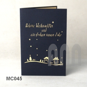 Tarjetas de Felicitación de Papel con Corte Láser 3D Personalizadas, 4 Colores UV, Invitaciones para Navidad, Cumpleaños, Bodas, Amor, Barnizado Mate - Product Image 4