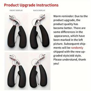 Tijeras de Uñas de Acero Inoxidable, Hoja Curva, Resistentes, Anti-Salpicaduras, Mandíbula Ancha, Uñas Gruesas, Mango Ergonómico Largo, Cutícula - Product Image 5