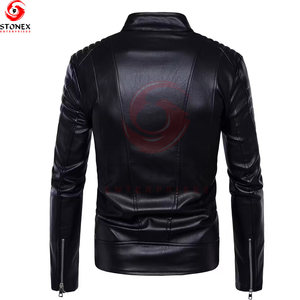Men's Winter Fashion <b>Design</b> New Arrival Sheep Leather Jacket with Zipper Closure Premium Quality Waterproof Windproof - Product Image 2