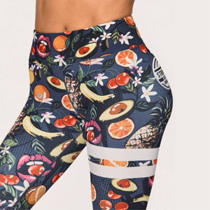 Nuevas mallas Mitaogirl de calidad 2023, mallas de tela reciclada sostenible para mujer, pantalones, mallas para realzar glúteos con sublimación personalizada - Product Image 4