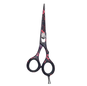 Tijeras de corte de pelo de tipo recto de belleza profesional Hoja de acero inoxidable Punta afilada Roma Mango de acero inoxidable de plástico - Product Image 5