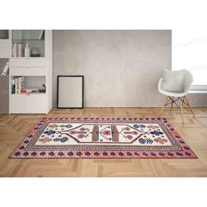 Tapis imprimé bohème : Cadeaux personnalisés, marron, design turc, fin, imprimé en 3D, petit, salon, tapis gobelin - Product Image 4