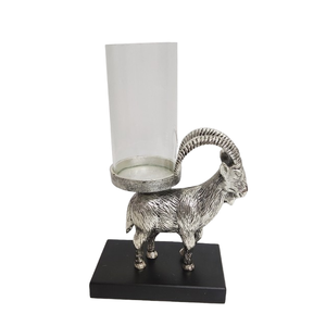 BOUGEOIR MODERNE EN NICKEL FINI ÉLÉPHANT ARGENT DIWALI DÉCORATION BOUGEOIR DE NOËL - Product Image 5