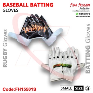 Gants de frappe de baseball de haute qualité en cuir synthétique sur la paume avec dos imprimé par sublimation Meilleurs gants de sport - Product Image 5