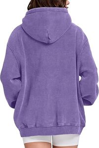 Sudaderas con capucha de lavado ácido informales para hombre, ropa de invierno, sudaderas con capucha de lavado ácido informales de Color sólido, ropa de moda, sudaderas con capucha de lavado ácido ajustadas para hombre - Product Image 2