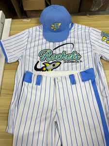 Maillots de Baseball Softball Vierges En Gros De Sublimation De Haute Qualité 100% Maillots De Baseball Personnalisés En Polyester - Product Image 6